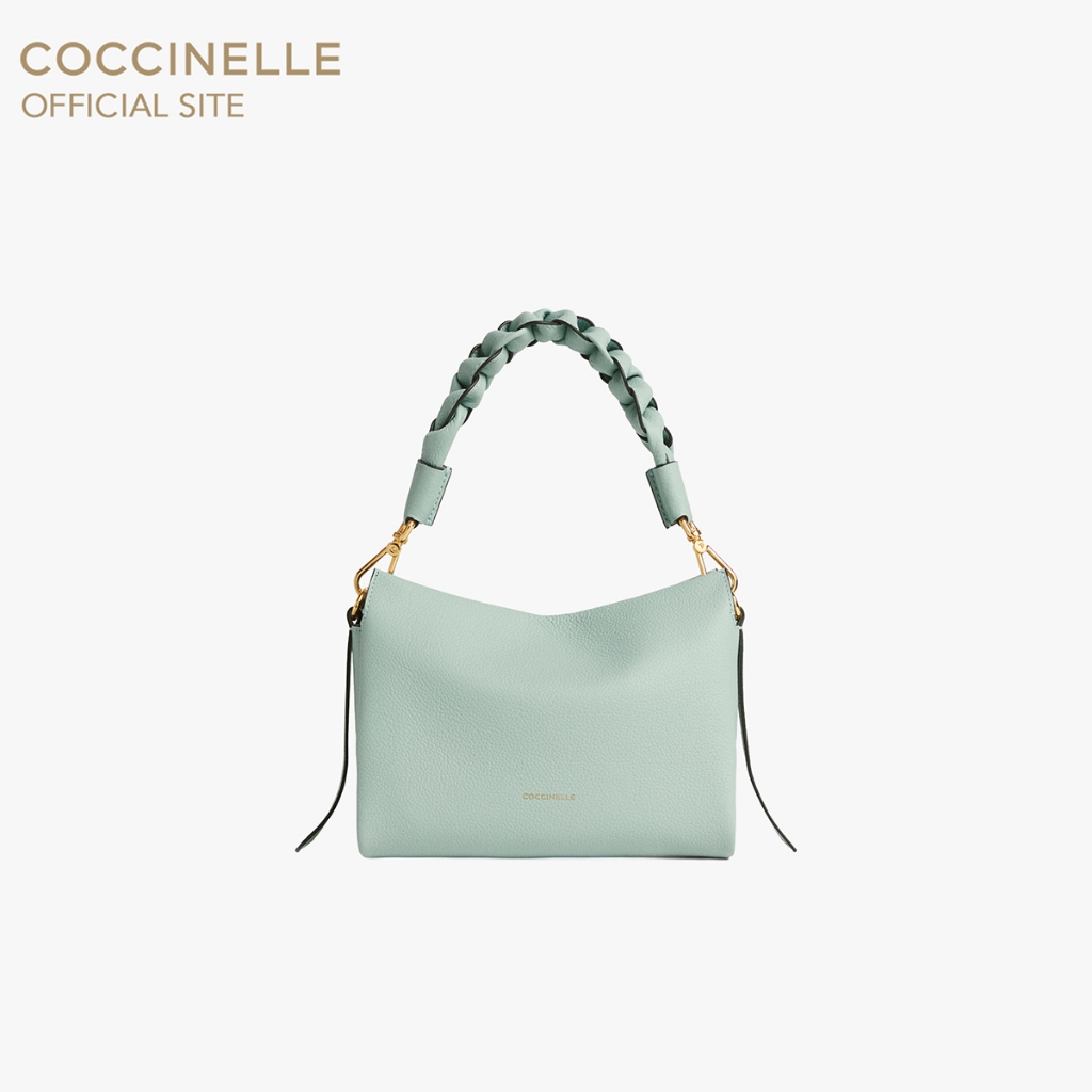 COCCINELLE กระเป๋าถือมินิผู้หญิง รุ่น BOHEME MINI HANDBAG 580101 สี AQUAMARINE/DEEP BLUE