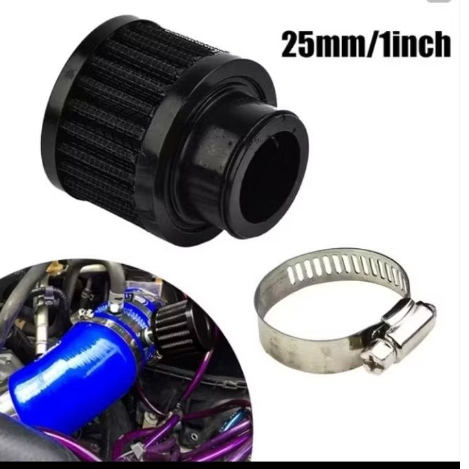 25 มม.ตัวกรองอากาศรถยนต์และรถจักรยานยนต์รับอากาศเย็น High Flow Vent🛵🛵🇹🇭🇹🇭
