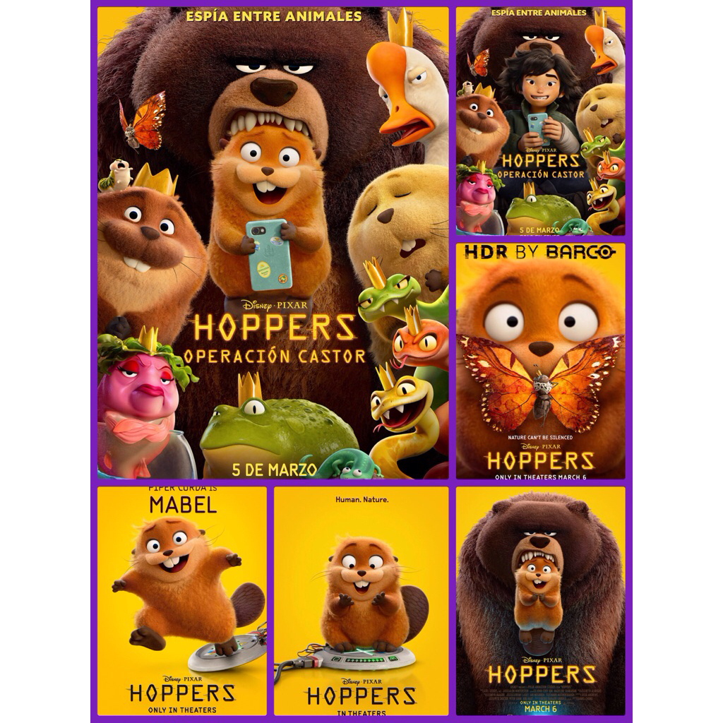 โปสเตอร์ อนิเมชั่น Hoppers ขนาด 11.5 X 16.5 นิ้ว (A3)