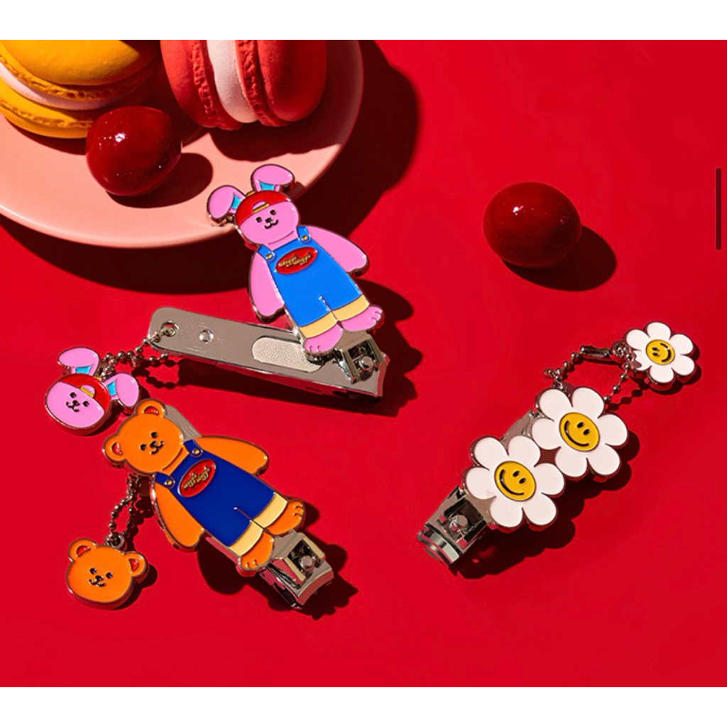 🌼🐻Wiggles Wiggles🌼Mini Pendant Nail Clippers Set กรรไกรตัดเล็บพวงกุญแจน่ารักๆ