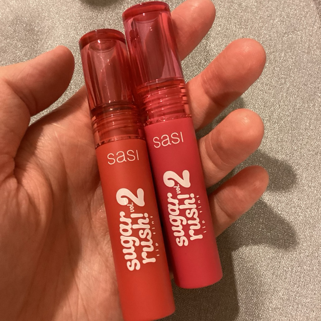Sasi Sugar Rush Lip Tint 08/01, Kiss & Blush Stick 02/04 ซื้อมาลองใช้ 2-3 ครั้งค่ะ