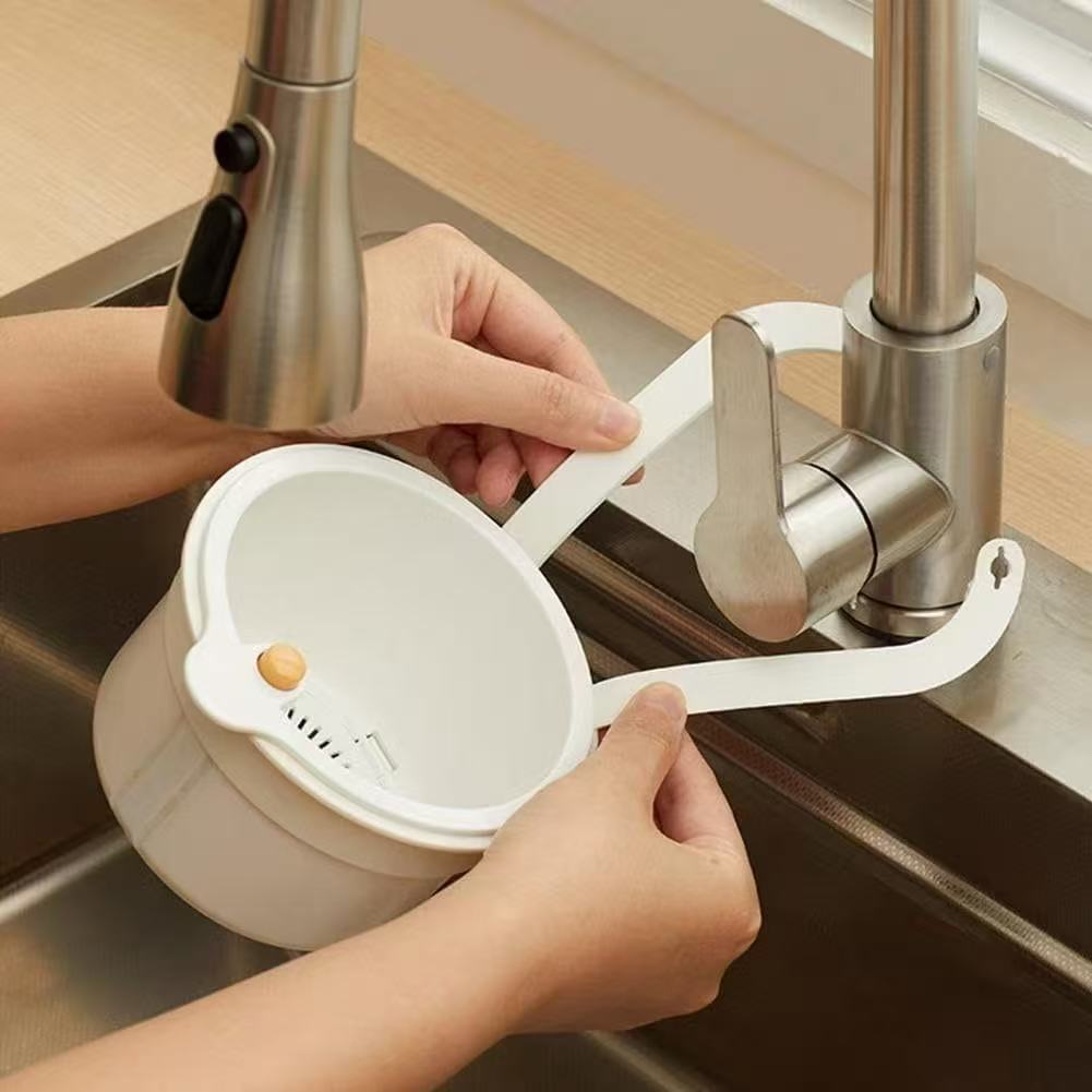Sink Hanging Strainer Basket, Kitchen Garbage Strainer Food Strainer Basket Open The Bottom Of The R