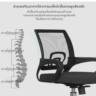 Owens💥เก้าอี้ทำงาน เก้าอี้สำนักงาน ขาเก้าอี้เหล็ก ปรับความสูงได้ พนักหลังระบายอากาศ Office Chair