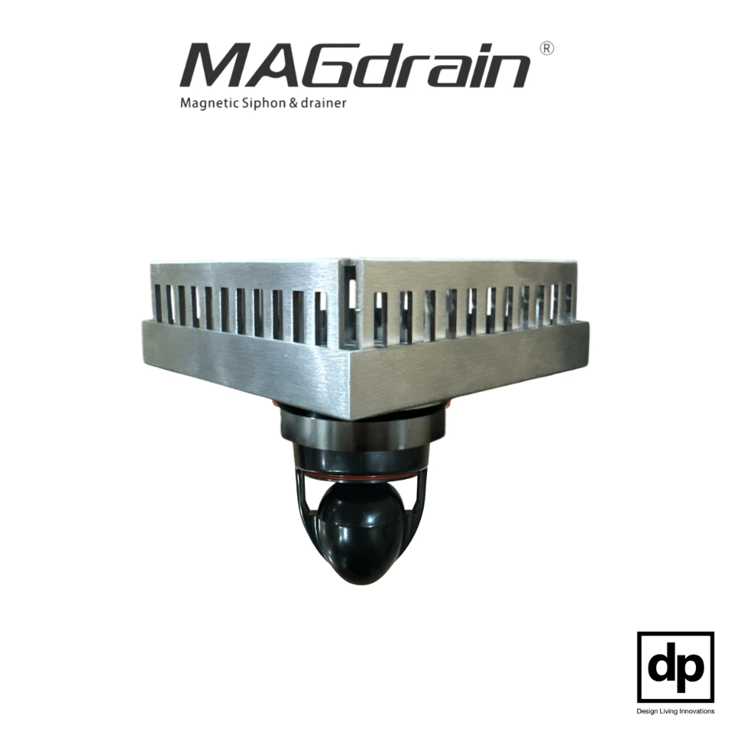 MAGdrain Roof Drain  ตะแกรงระบายน้ำดาดฟ้าอัจฉริยะ ระบบวาล์วแม่เหล็กกันกลิ่นและแมลง 100% (รุ่น JF51A8-B สำหรับภายนอก)
