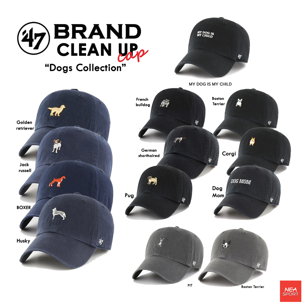 [กำลังมาแรง] 47 BRAND CLEAN UP Cap - Dogs Collection หมวกแก๊ป รุ่นฮิต