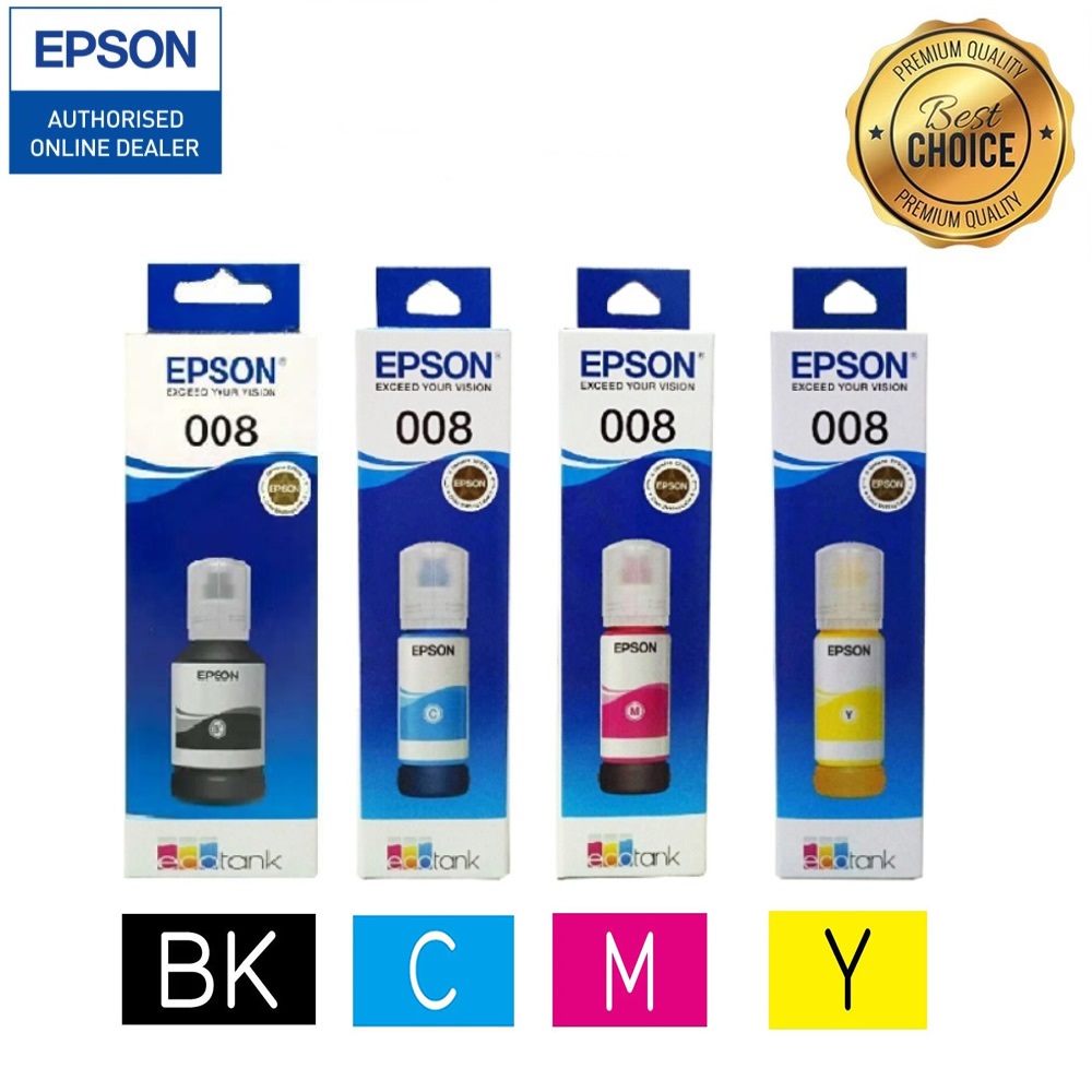 (008) หมึกแท้INK CARTRIDGE EPSON INK BOTTLE L15150/L15160/L15180/L6460/L6490/L6550/L6580 (008) หมึกแ