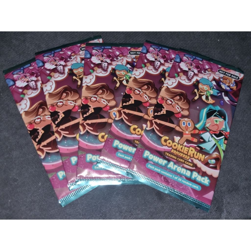CookieRun Bravere ซองการ์ดโปรโม V1-V8 และ Power Arena