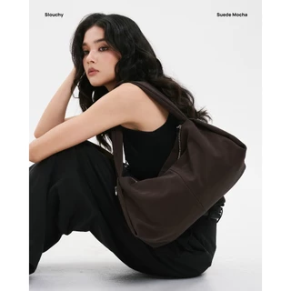 WHISPERWHITE - SLOUCHY กระเป๋าหนัง vegan สะพายข้าง