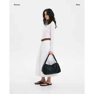 WHISPERWHITE - SLOUCHY กระเป๋าหนัง vegan สะพายข้าง