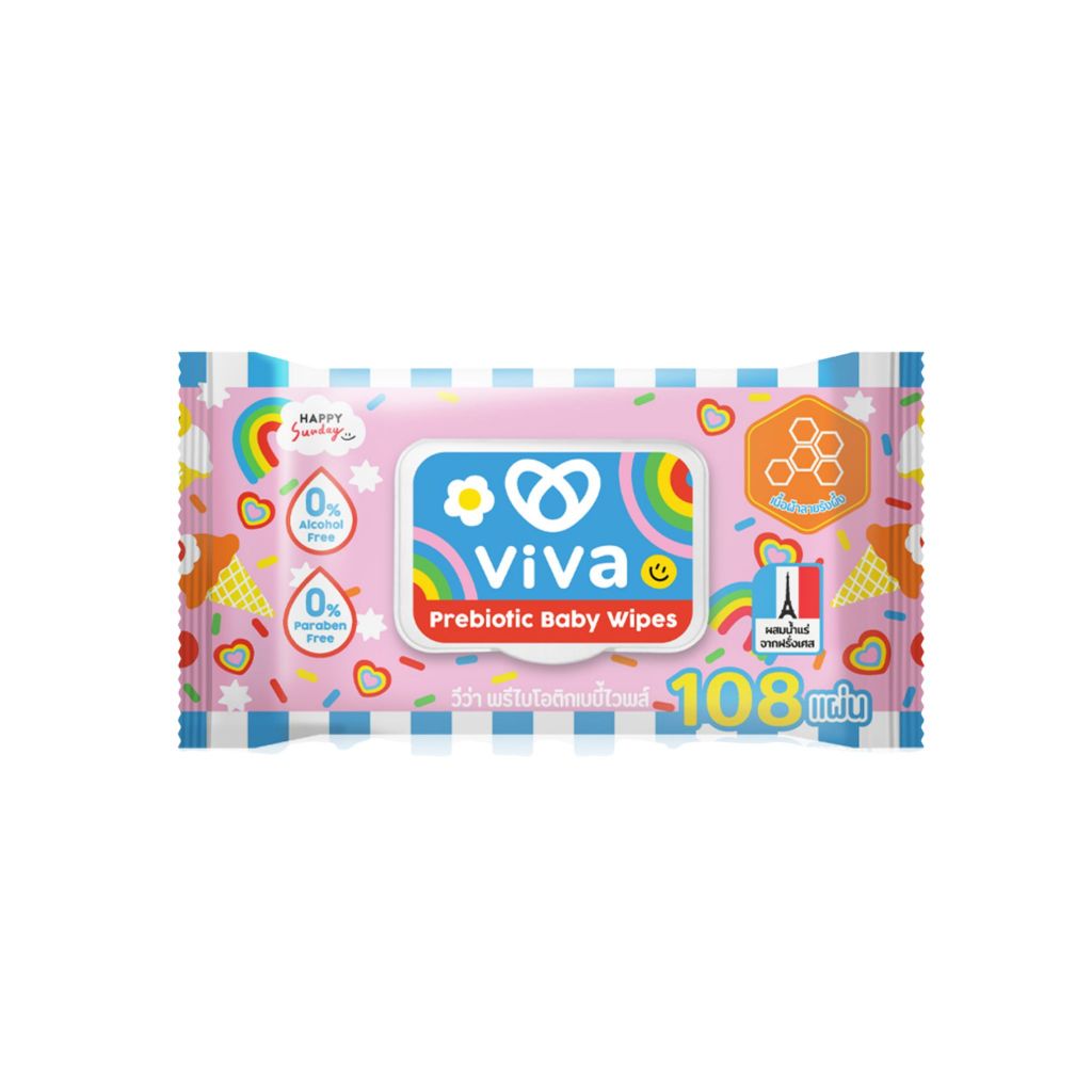 Viva probiotic baby wipes 108 sheets
