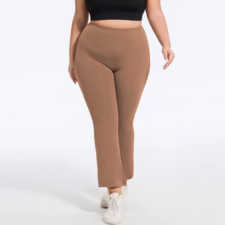 (ใหญ่พิเศษ XL-4XL) Bigbraco HI121 เล้กกิ้งออกกำลังกายขาม้าขาวยาว กางเกงออกกำลังกายสาวอวบอ้วน