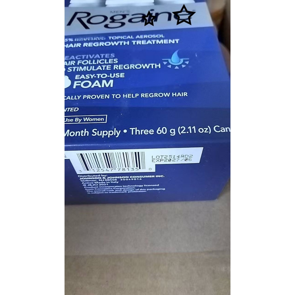 Men's hair foam from the USA, imported from overseas—helps solve hair loss problems.