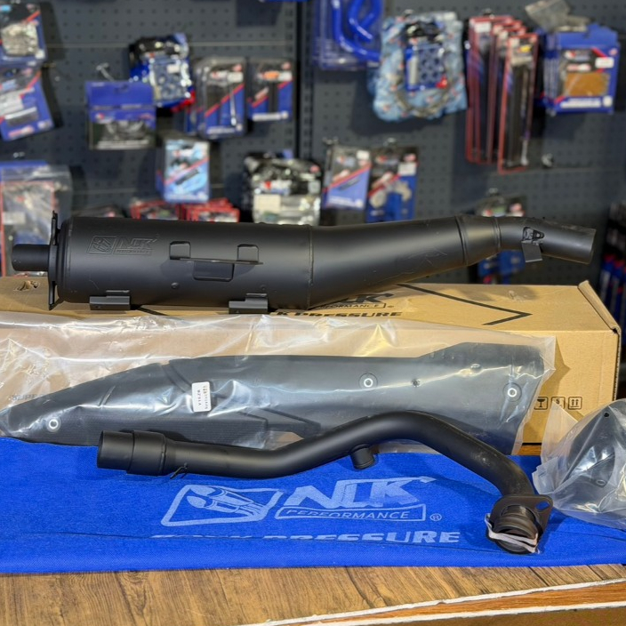 ท่อไอเสียแต่งทรงเดิม NLK (ผ่าหมก) 32-35MM สำหรับ Exciter155VVA (เสียงไม่ดัง)