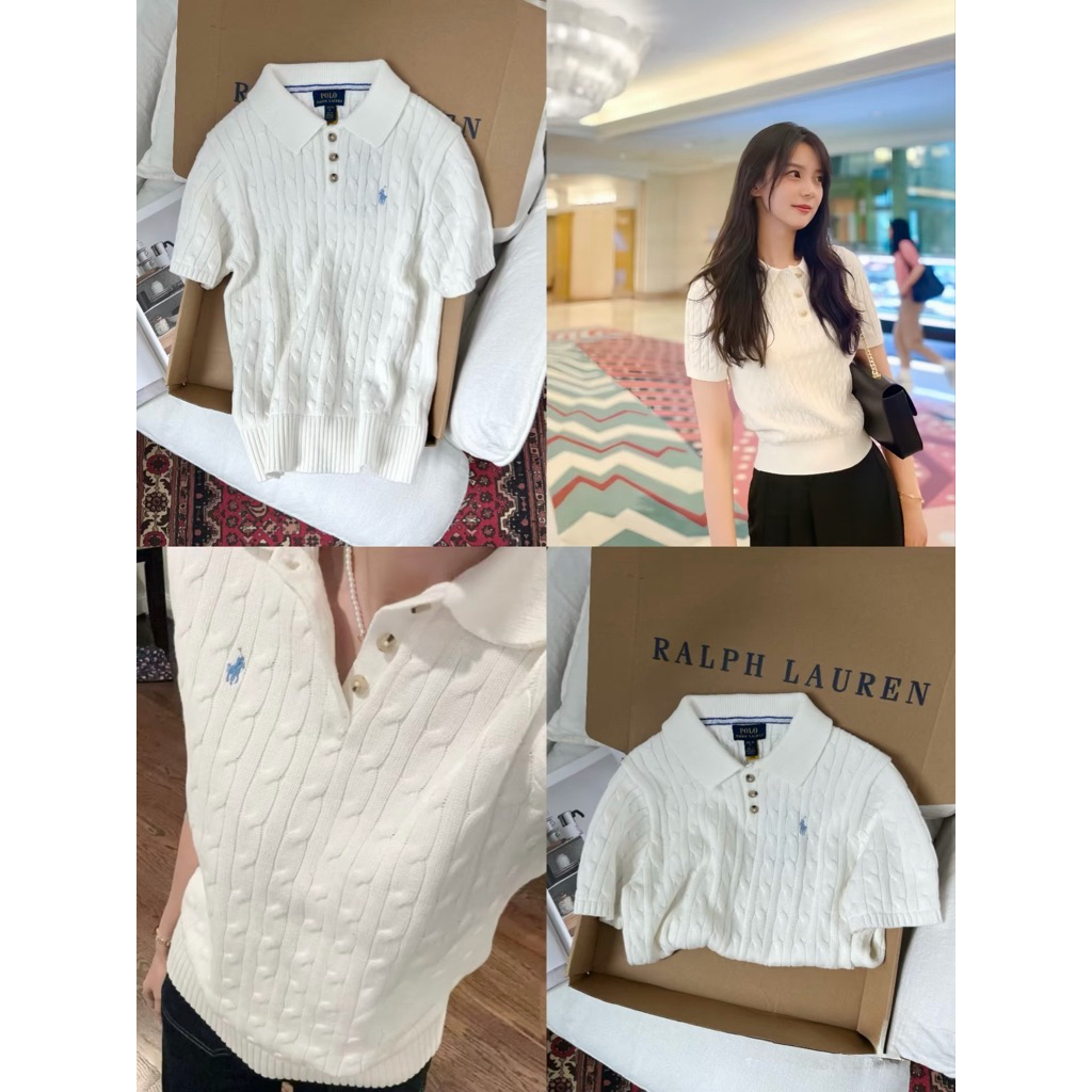 Polo Ralph Lauren boys Cable-Knit Cotton Polo Sweater