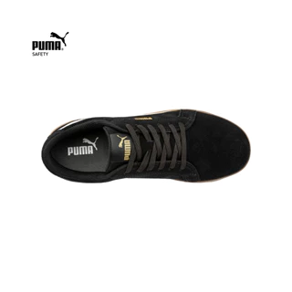 PUMA SAFETY รองเท้าเซฟตี้ หุ้มส้น รุ่น ICONIC BLK/GUM LOW หนังกลับ หัวไฟเบอร์กลาส ป้องกันการเจาะทะลุ ESD