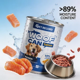 🔥 PET Record อาหารสุนัขเปียก กระป๋อง 430ก อาหารสุนัข โภชนาการสมดุล สุขภาพดี ย่อยง่าย 🐶✨