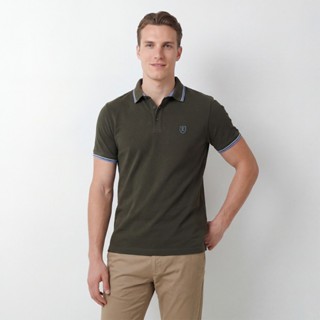 LTD เสื้อโปโลป้องกันแบคทีเรีย ผู้ชาย สีเขียวเข้ม | Anti-Bact…