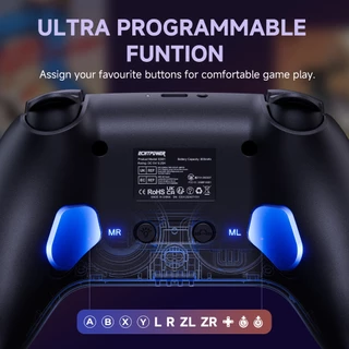 ECHTPower Wireless Pro Controller สำหรับการเล่นเกมที่หลากหลาย
