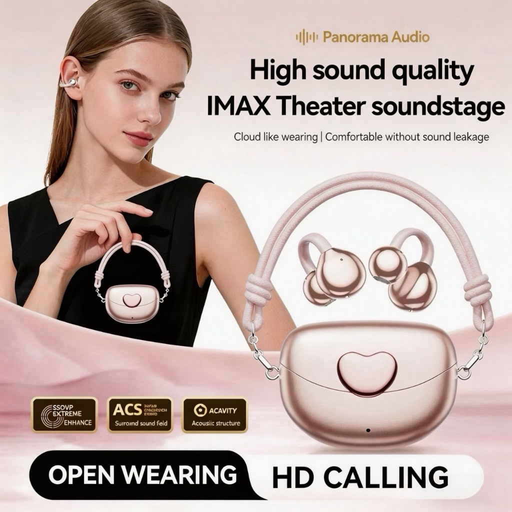 หูฟังคลิปหู OWS เปิดหูไร้สาย เสียงคุณภาพระดับIMAX ไม่รั่วเสียง มีไมค์HD สวมใส่สบาย รองรับAIแปล164ภาษา