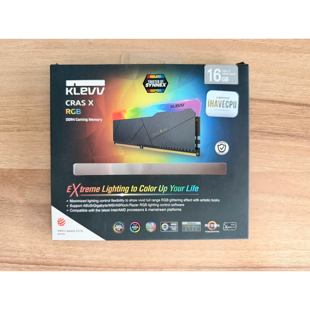 Ram klevv cras x rgb ddr4 16g 8x2 bus 3200