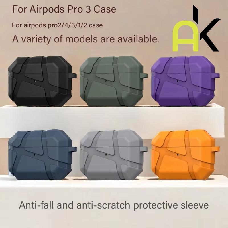 AK TPU แตก for เคส  Airpods 4/4ANC/3/2/1 เคส TPU ใสกันกระแทกแบบนิ่มสำหรับ Airpods Pro 2 Pro 1