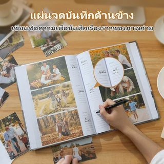 สมุดอัลบั้มรูป 4R แบบสอด ใส่ได้ 200/300 รูป เขียนข้อความได้ Photo Album