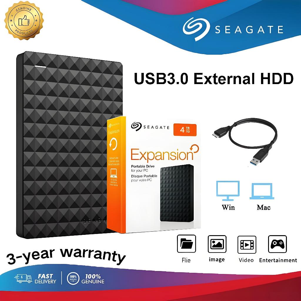 【จัดส่งตลอด 24 】1TB/2TB/4TB Expansion HDD Portable hard drives 2.5'' External Hard Disk USB3.0