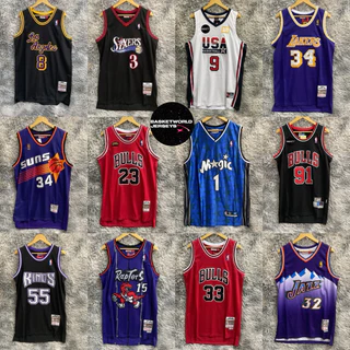 เสื้อบาส เสื้อบาสเกตบอล เสื้อกีฬาแขนกุด Basketball Jersey ใส่เล่นบาส ใส่เที่ยว สไตล์ NBA