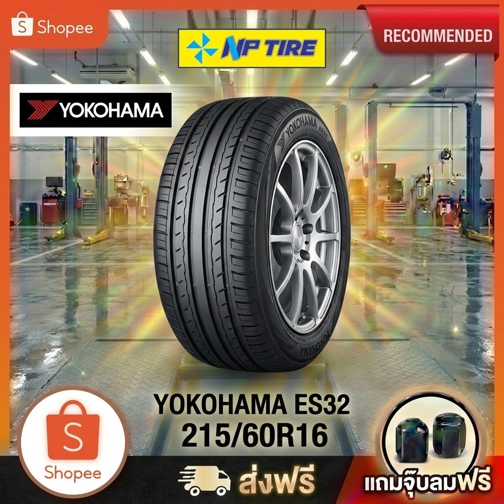 ยาง 215/60R16 YOKOHAMA  ES32  ราคาต่อเส้น  ปี 2025