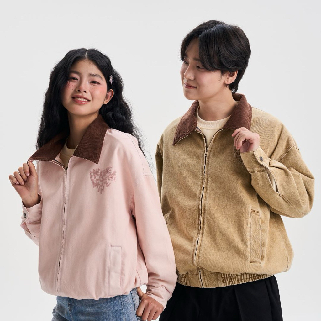 Whatwewearrr | Bonie Jacket | แจ็คเก็ตยีนส์ | เสื้อแจ็คเก็ตยีนส์ฟอก Unisex | พร้อมส่ง