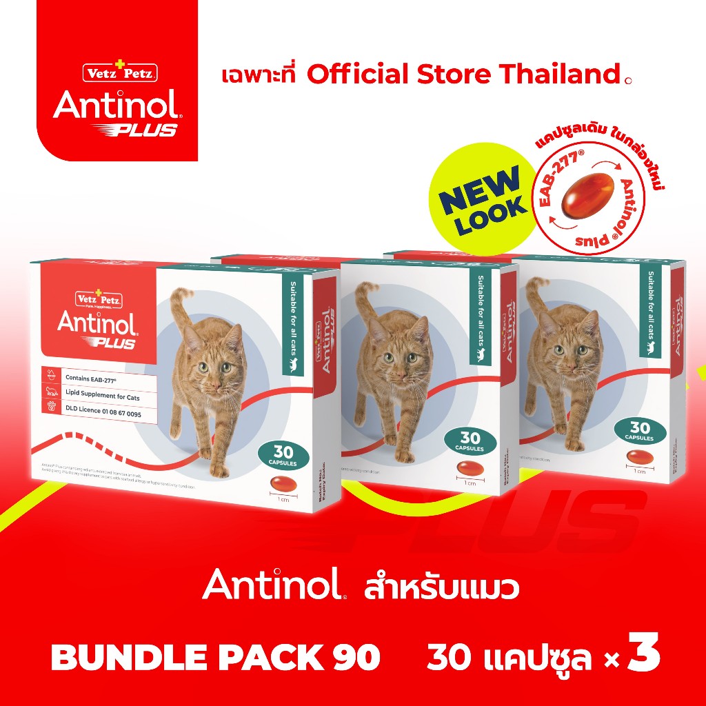 [Official Store] แอนทินอล Antinol® EAB 277™for cat Bundle Pack 3 กล่อง