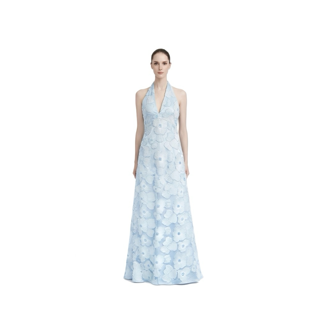 Lady flower long dress