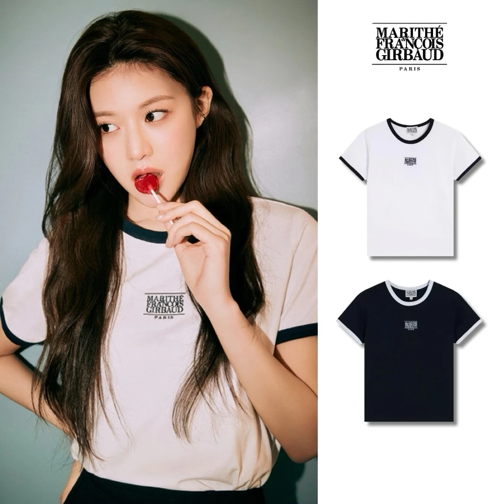 พร้อมส่ง | เสื้อยืด Marithe Francois Girbaud - Classic Logo Ringer Tee ส่งสินค้าทุกวัน รับประกันความพอใจ คืนเงินได้