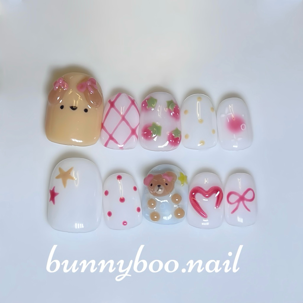 💅เล็บปลอมเจล Be your own kind of cute🐶🍓