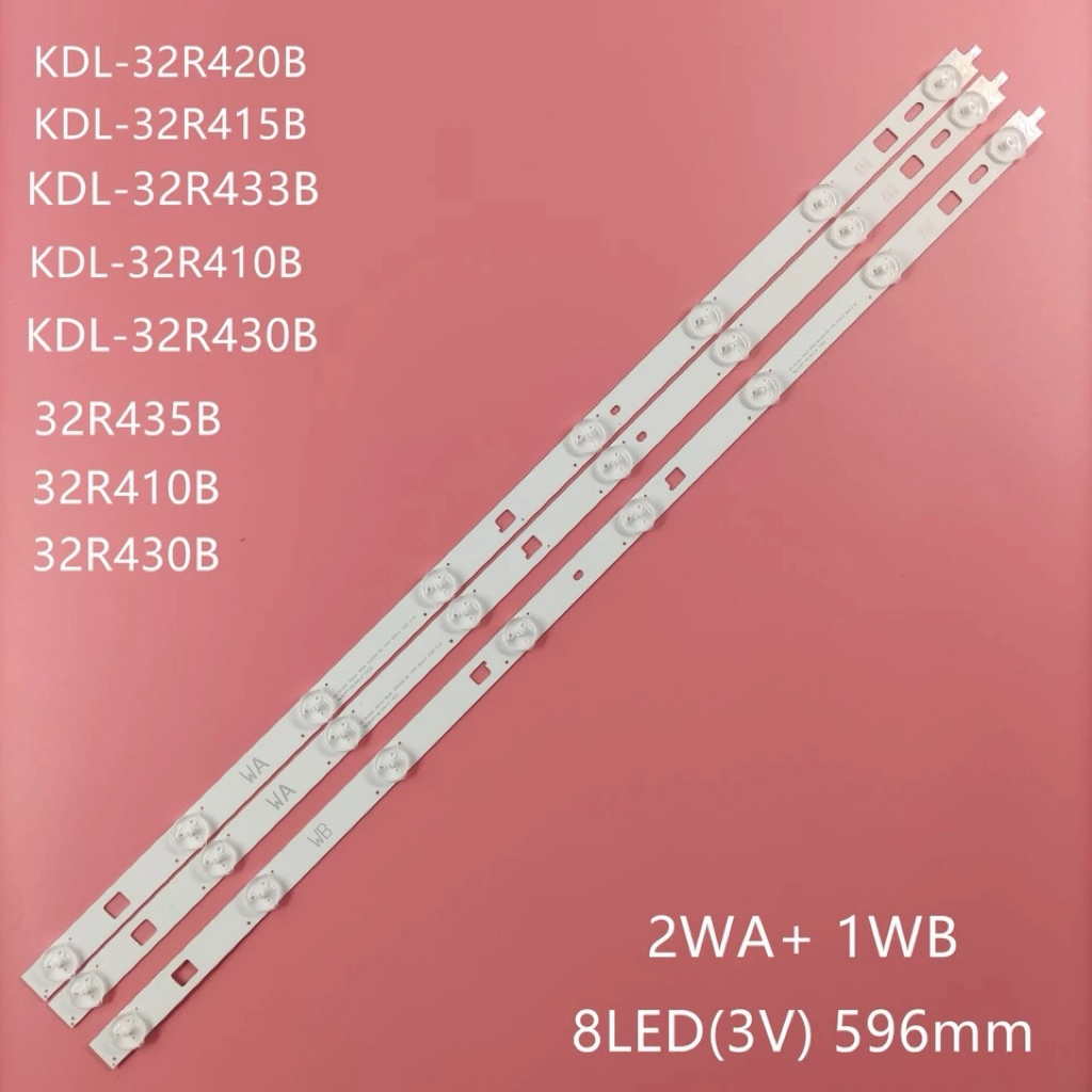 SONY 32TVหลอดLED แบล็คไลท์โซนี่ ใหม่โรงงาน (LED BLACK LIGHT SONY) รุ่นKDL-32R420B (8 LED X 3) หลอดสั้น