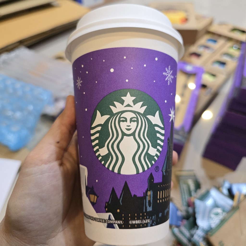 Starbucks × Harry Potter แก้วกระดาษ Collection พิเศษ Hogwarts Cup Limited China