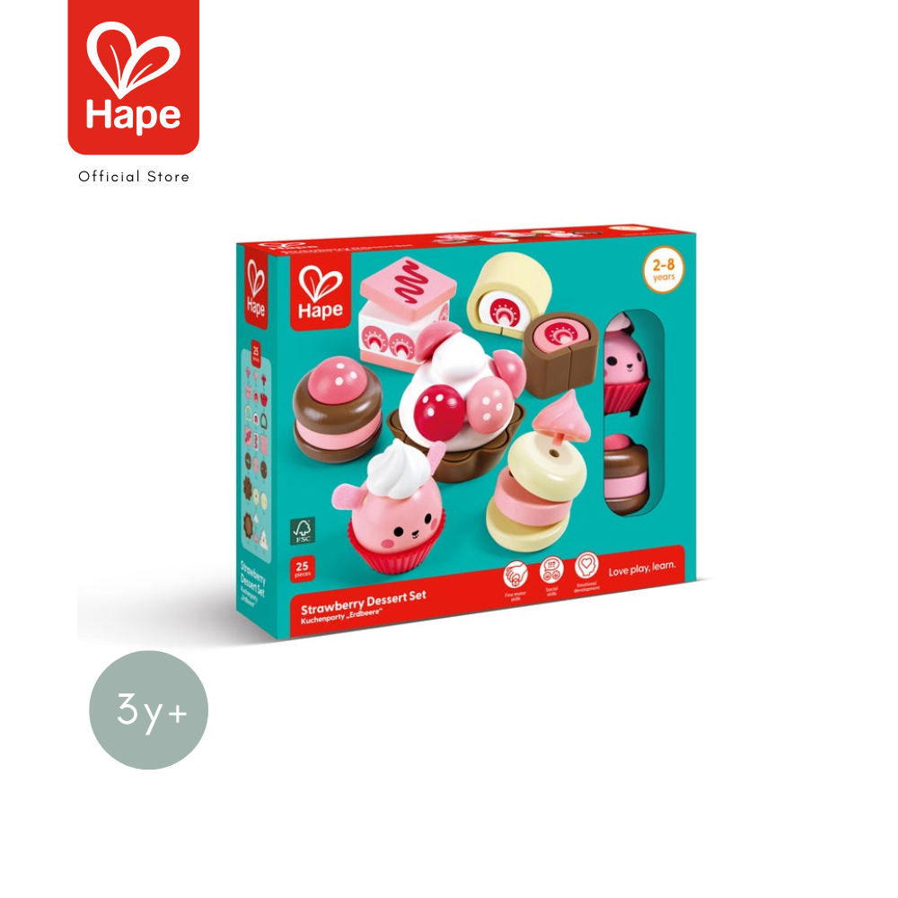 Hape Strawberry Dessert Set	รวมของหวานสตรอว์เบอร์รี	3Y+ รูปที่ 8