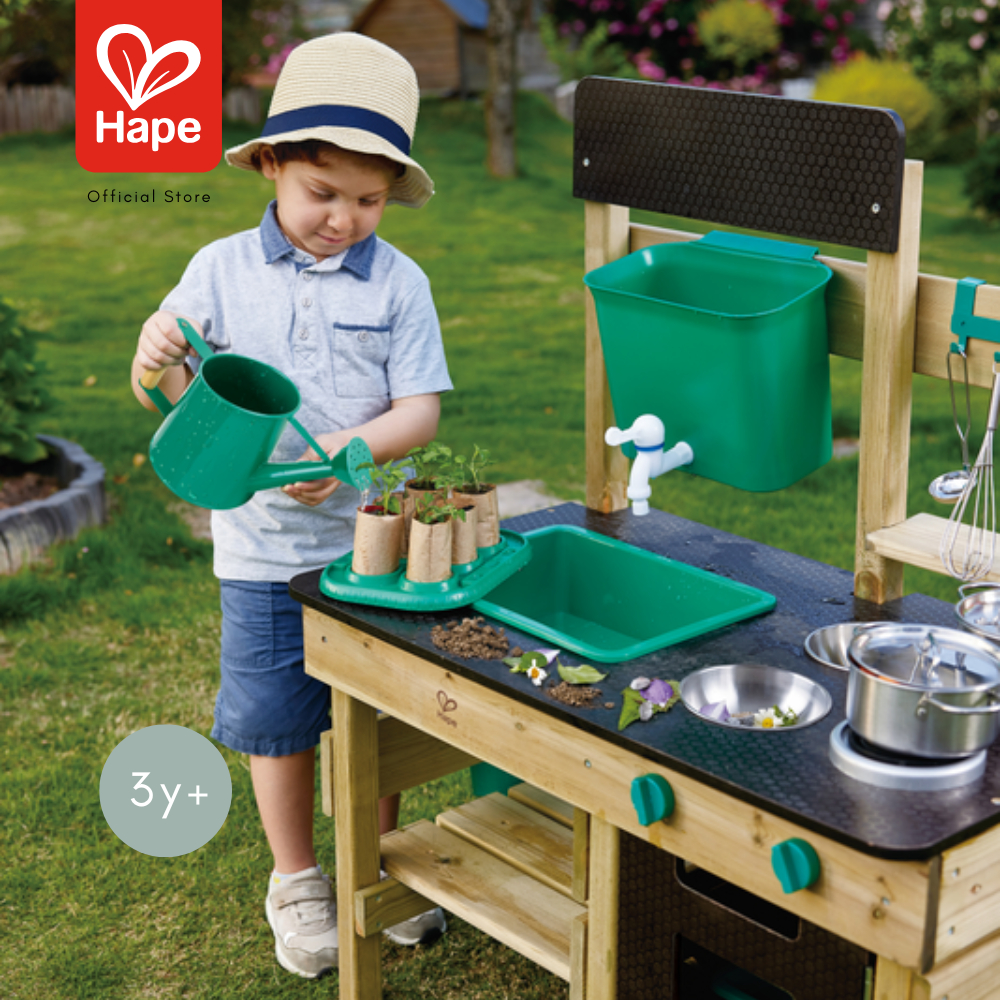 Hape Outdoor Kitchen	ชุดครัว เอาท์ดอร์ เล่นนอกบ้าน ใส่น้ำจริงได้ 3Y+ รูปที่ 3