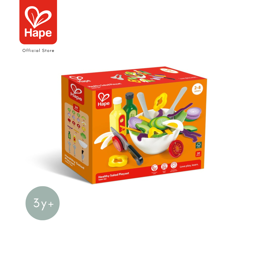Hape Healthy Salad Playset	ชุดเซตจานสลัดผัก	3Y+ รูปที่ 8