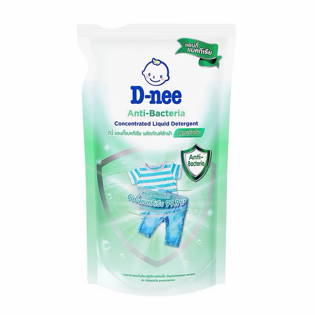 D-nee ดีนี่ [จำนวน1ถุง] น้ำยาซักผ้าเด็ก แอนตี้ แบคทีเรีย แบบถุงเติม 550 มล. ไม่ระคายเคืองผิว อ่อนโยน ซักผ้า