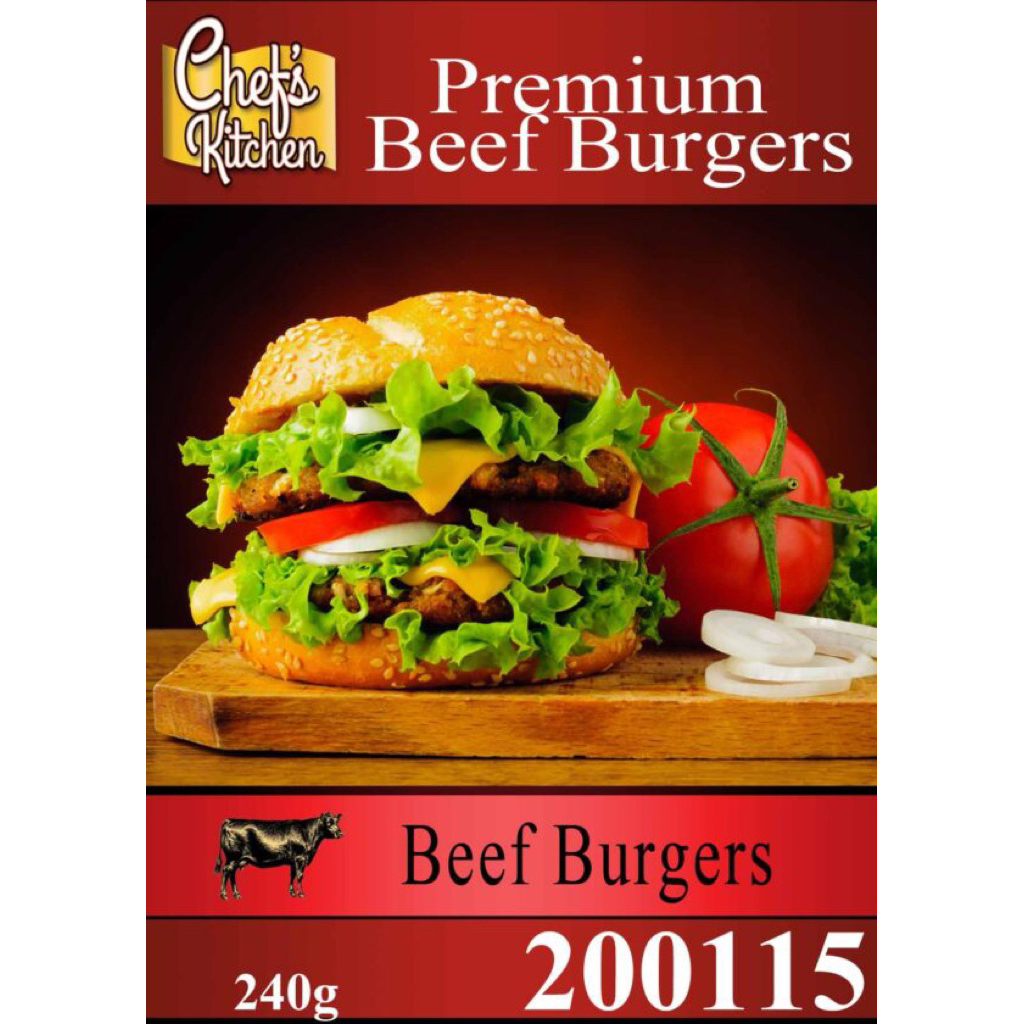 Premium Beef Burger x2 240g- เบอร์เกอร์เนื้อคุณภาพเยี่ยม