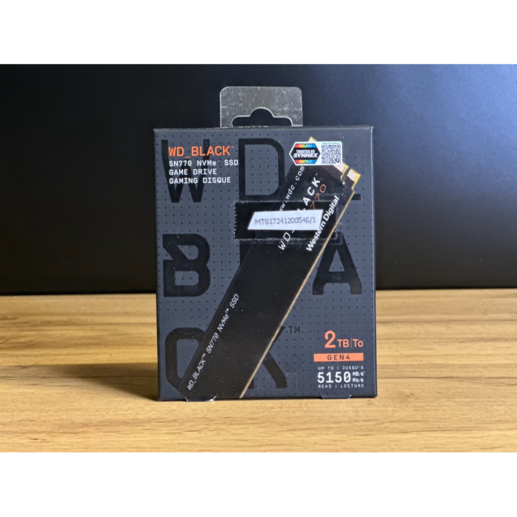 2 TB SSD (เอสเอสดี) WD BLACK SN770 - PCIe 4x4/NVMe M.2 2280  ของใหม่