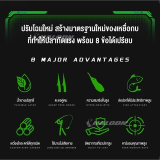 กบยาง กบยางตกปลาช่อน 3.9cm 9g ใบหลิวคู่ ตกปลาช่อน เหยื่อปลอมตก จับติดง่าย กันสวะ