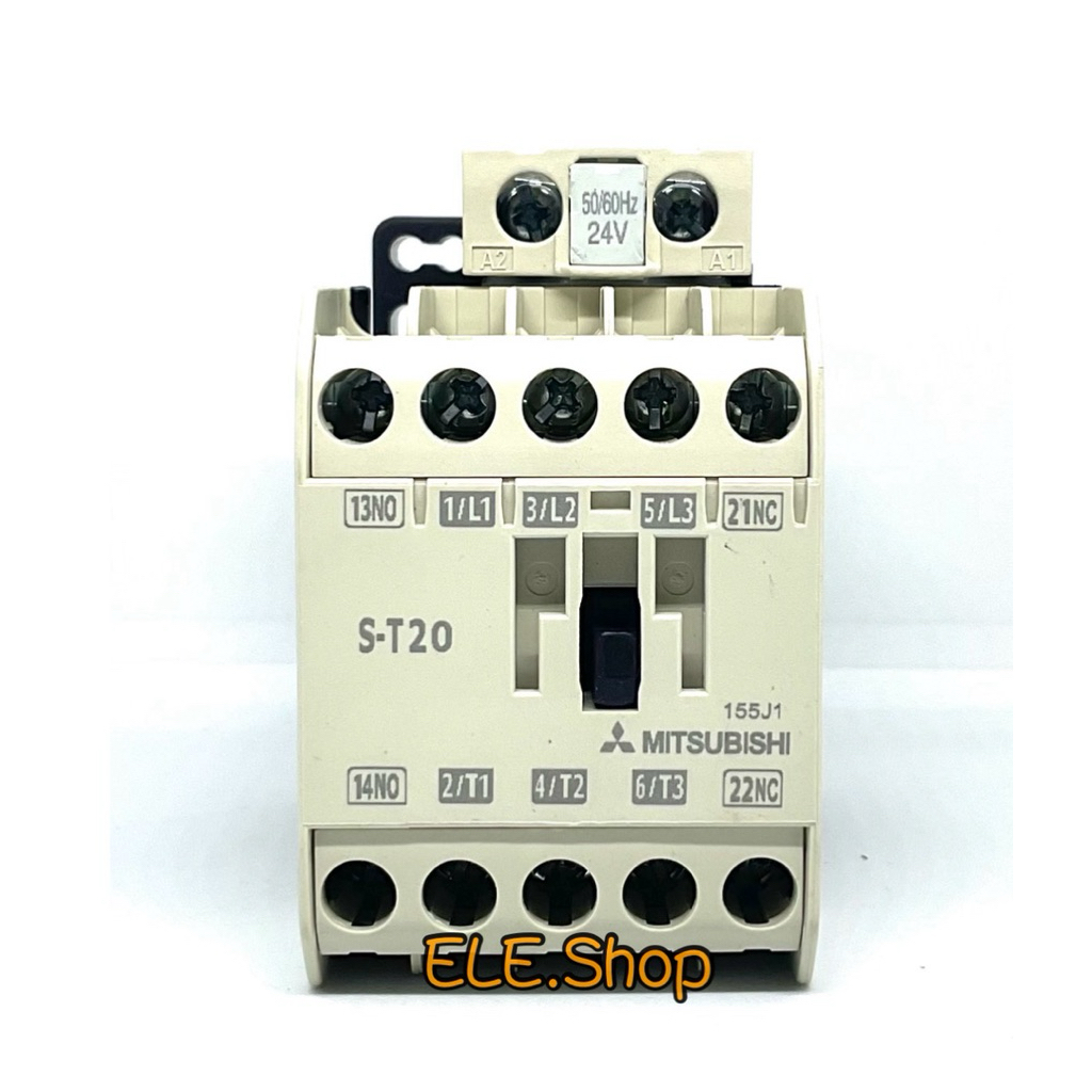 S-T20  ST20 lth=20A  24VAC ยี่ห้อ MITSUBISHI แมกเนติก คอนแทคเตอร์ MAGNETIC CONTACTOR พร้อมส่ง(ของใหม