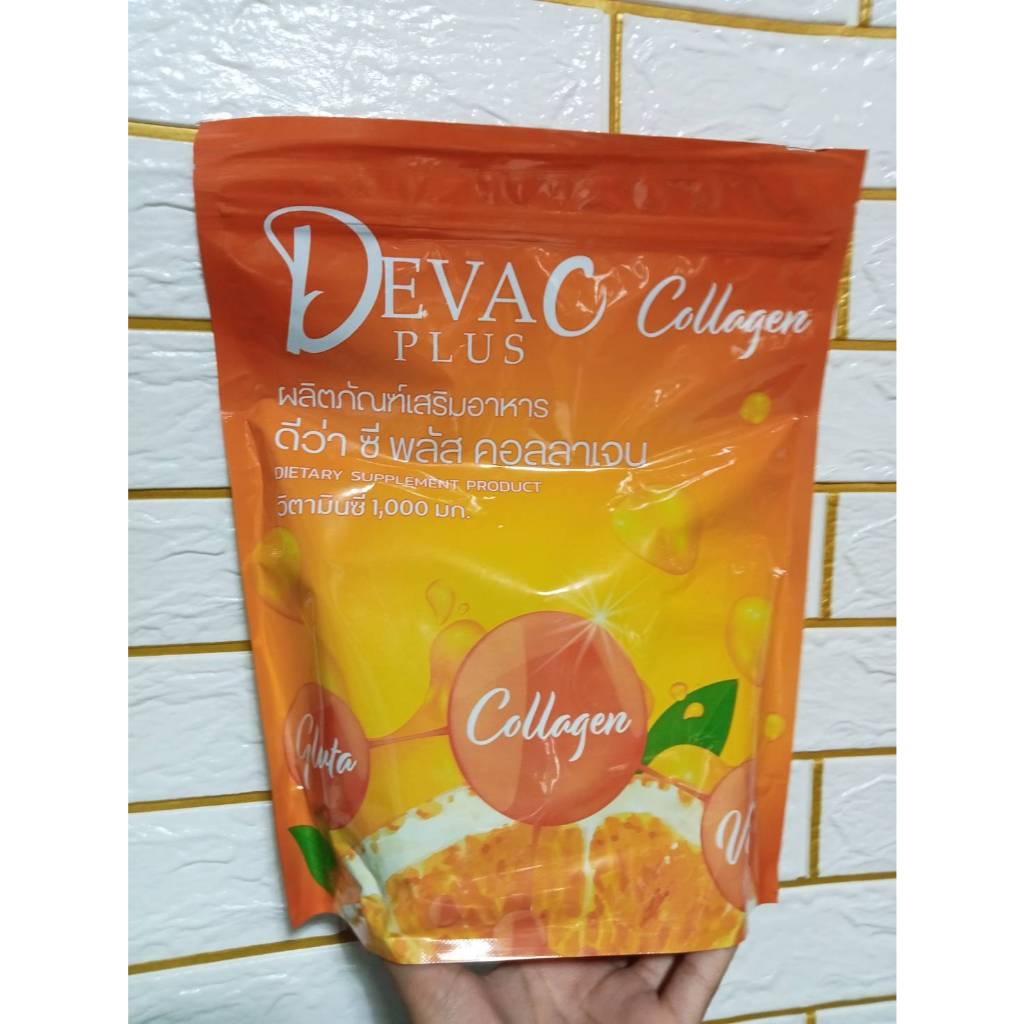 DEVA C Collagen PLUS ผลิตภัณฑ์เสริมอาหาร ดีวา ซี พลัส คอลลาเจน 1 ห่อ มี 30 ซอง