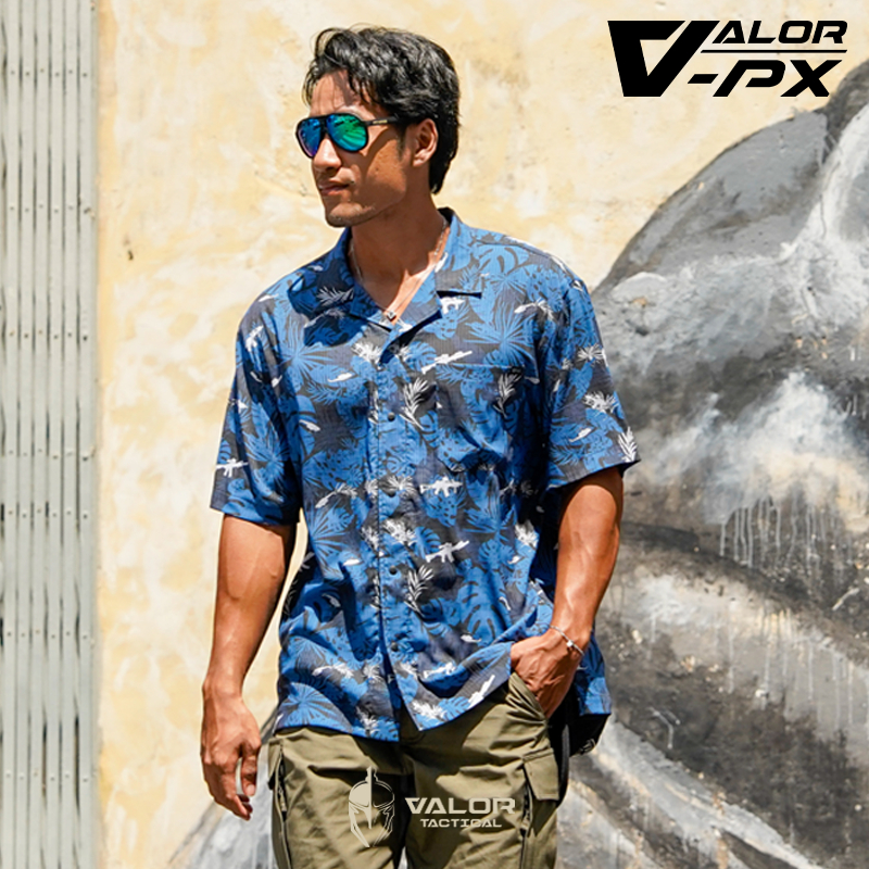 VALOR PX - Ambush Hawaii Shirt เสื้อฮาวาย หน้าร้อน เสื้อเชิ้ตคอปก