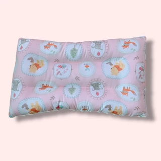 Newหมอนเด็ก นอนได้ 2 ด้าน รองรับสรีระศีรษะ นุ่มสบาย Cotton ดอทมิ้งค์ 30x50cm ซักได้ทั้งใบ หมอนเด็ก 0-6 ขวบ