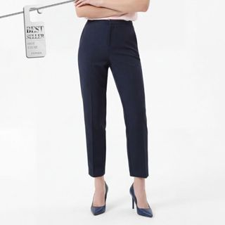 ESPADA กางเกงเอวยางยืด ผู้หญิง สีกรมท่า | Elastic Waist Trou…