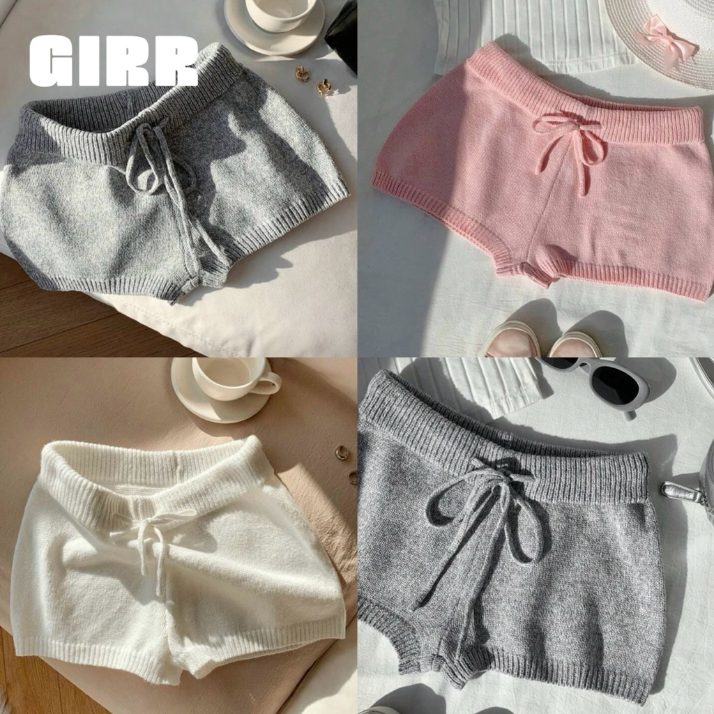 GIRR – Coastal Knit Shorts - กางเกงไหมพรมขาสั้น