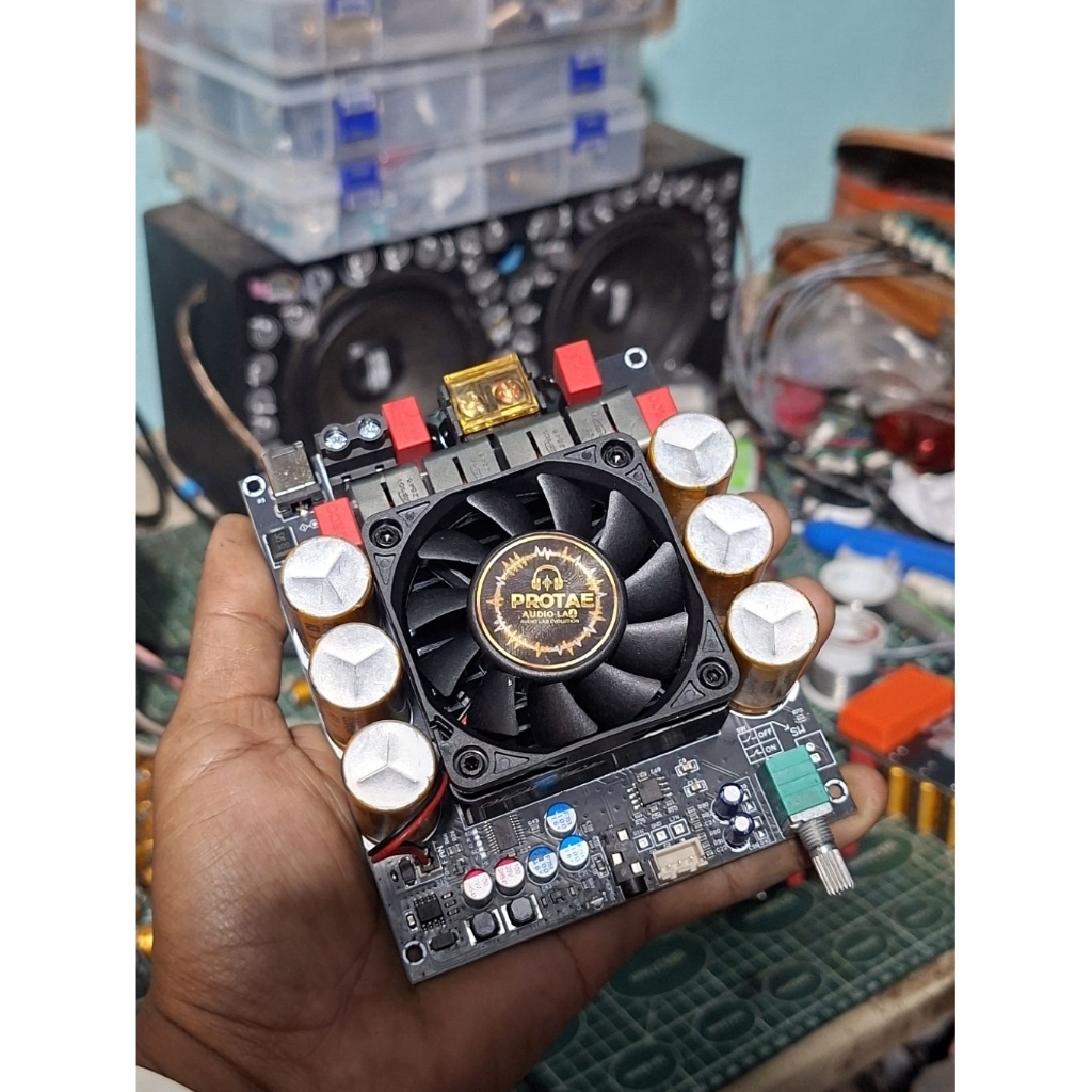 แอมป์จิ๋วzk6002บริดโมโน1,200w1chกำลังวัตต์แท้